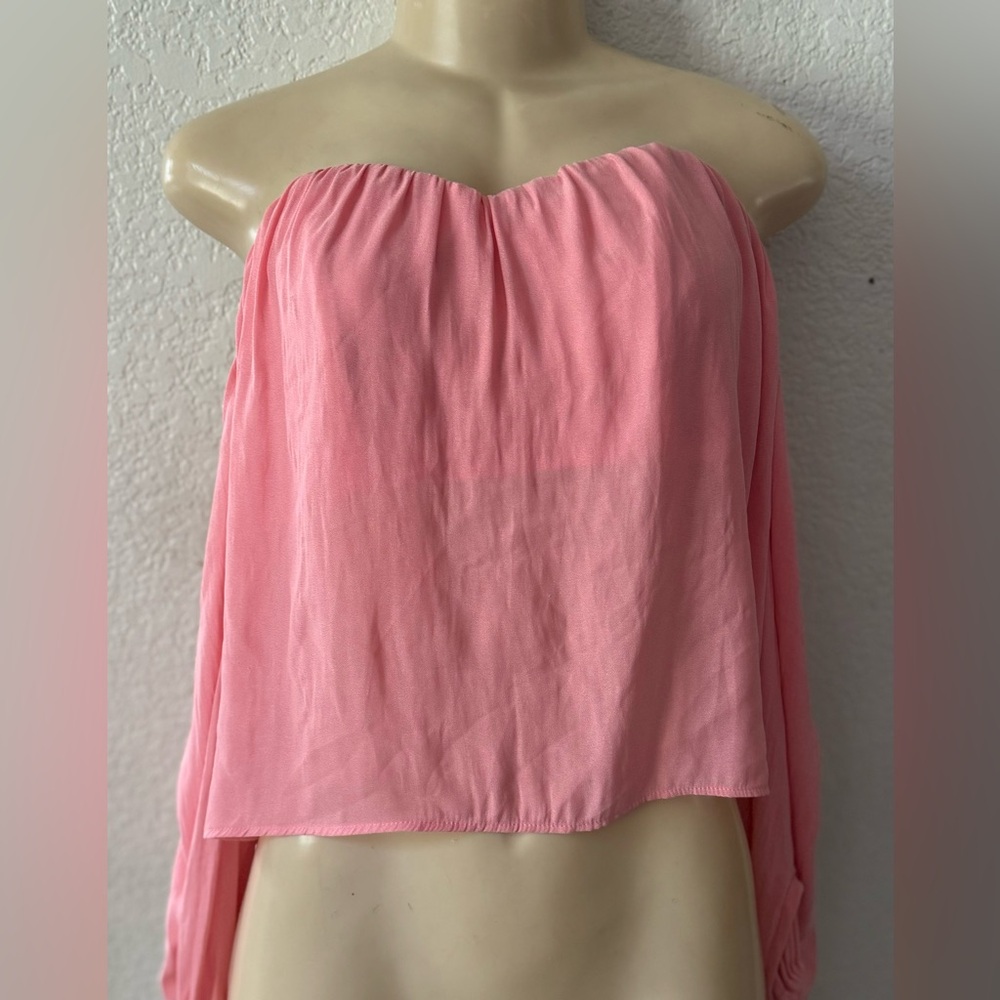 Pink forever 21 blouse top casual basic tee